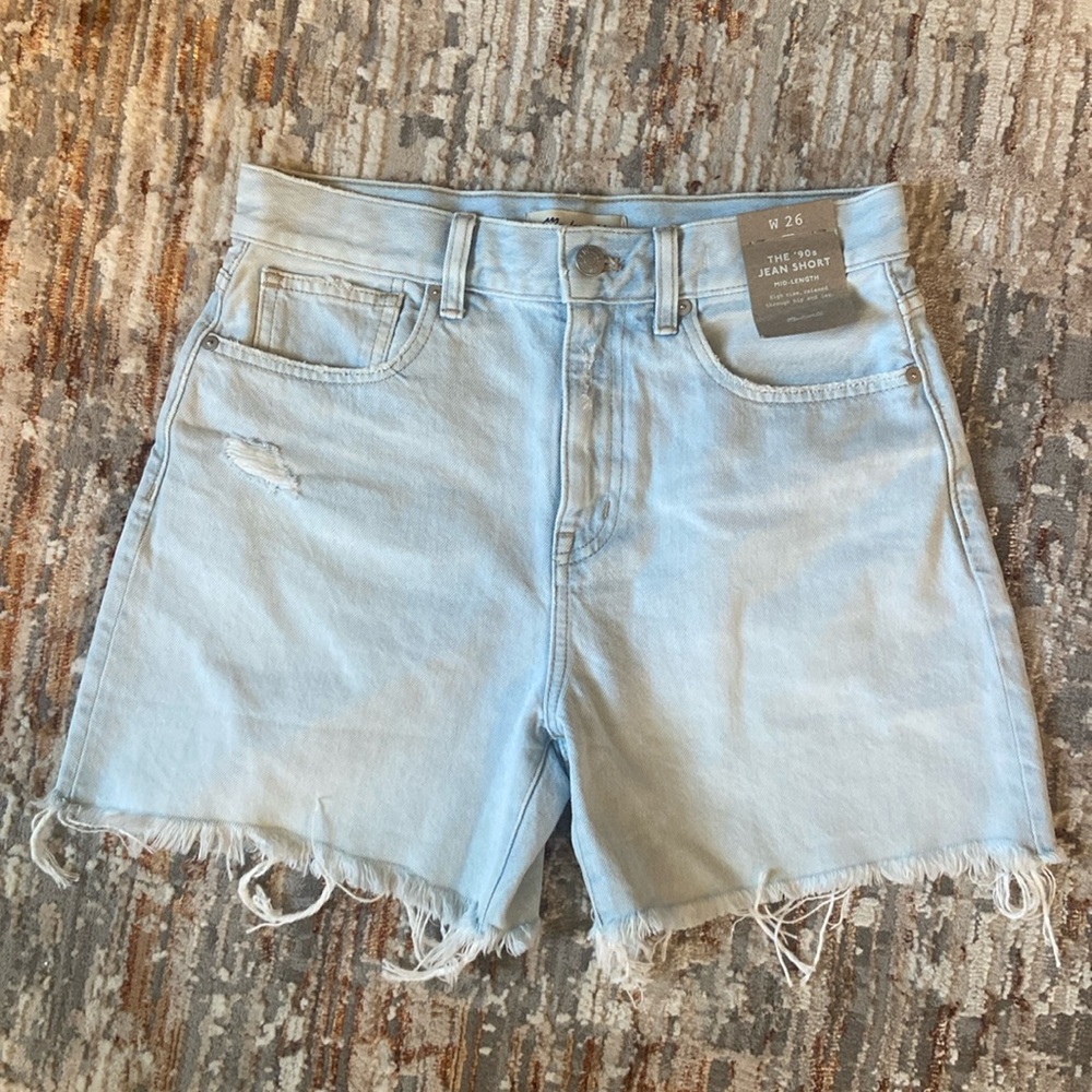 NWT Madewell Mid-Length 90s Jean Short